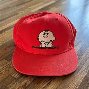 Red Charlie Brown Baseball Cap
